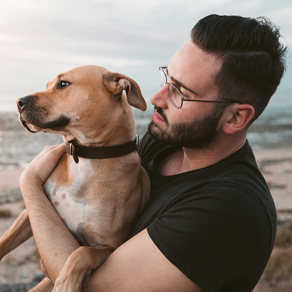 Man and dog